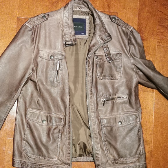 Zara Men's Biker Style Jacket - Picture 1 of 2